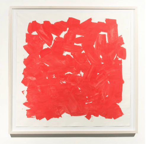 Cuadro rojo de Rodrigo González Castellanos