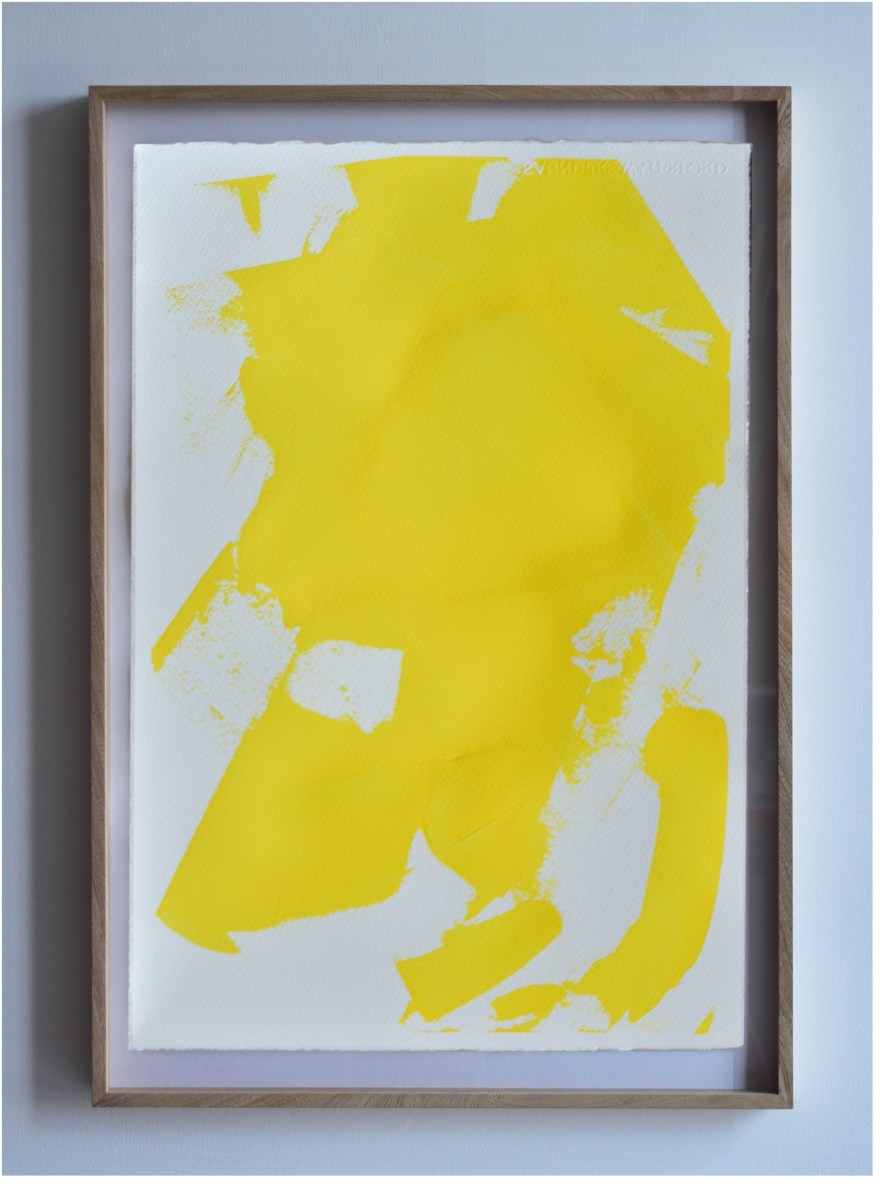 Estudio de desgaste sobre bóveda, Amarillo 1 de Rodrigo González Castellanos