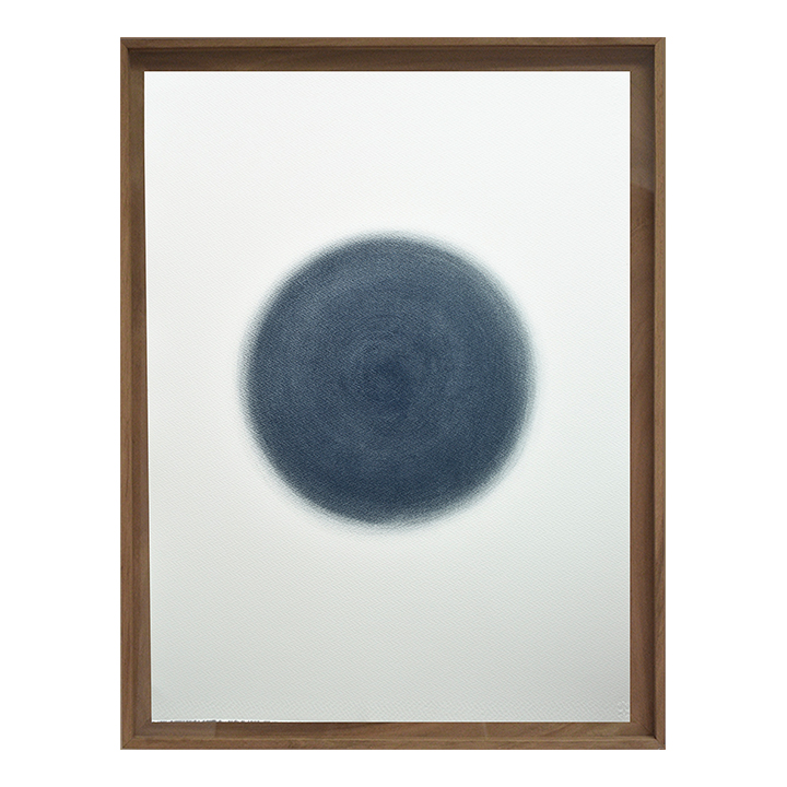 Sol azul añil realizado con pigmentos orgánicos